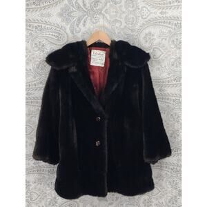 Lykafur Vintage Faux Fur coat brown Proper Sophisticated Old Money Maximalist